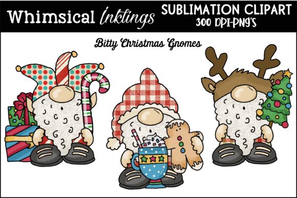 Bitty Christmas Gnomes Illustrations Review