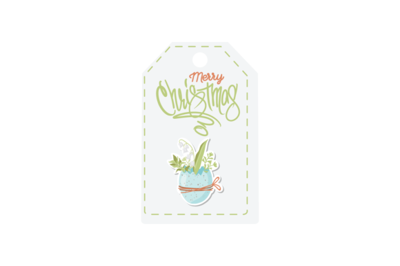 Christmas Label Greeting Svg for Festive Illustrations