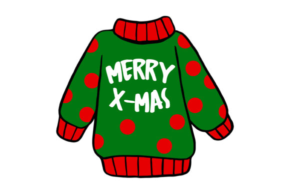 Christmas Sweater Cartoon Sticker Review