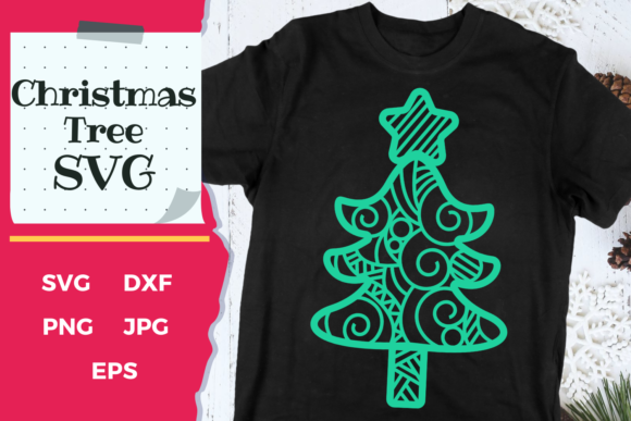 Christmas Tree Line Art Illustration for Branding and Design Projects