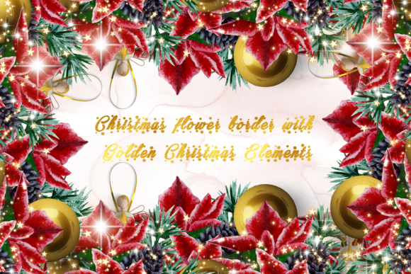 Golden Christmas Flower Border Review