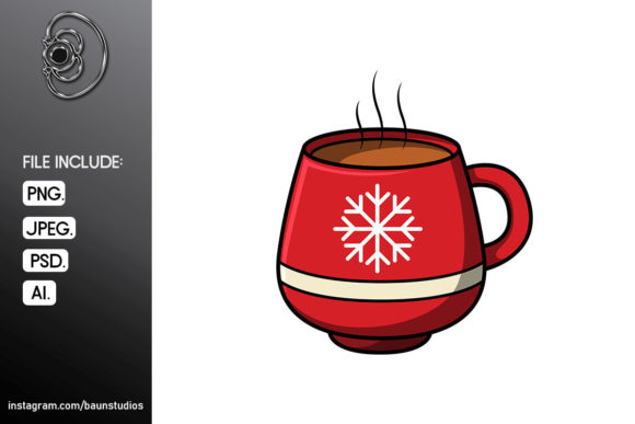 Hot Choco Christmas Cartoon Illustration Review